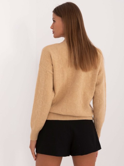 Sweter AT-SW-2339.54 camelowy Sweter AT-SW-2339.54 camelowy