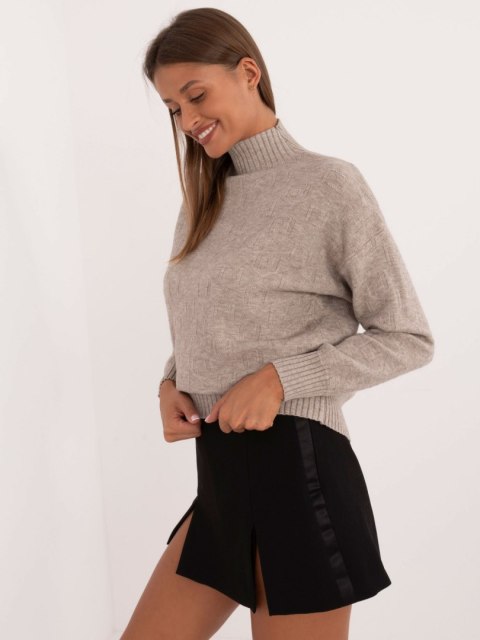 Sweter AT-SW-2339.54 ciemny bezowy Sweter AT-SW-2339.54 ciemny bezowy