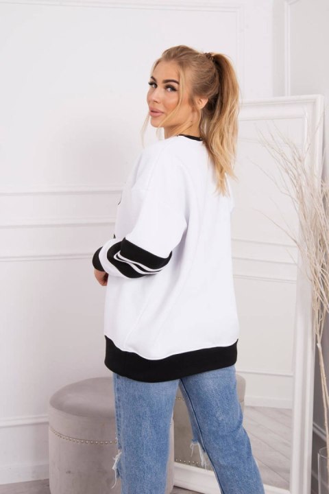 Bluza ocieplana Malibu biały+czarny Bluza ocieplana Malibu biały+czarny