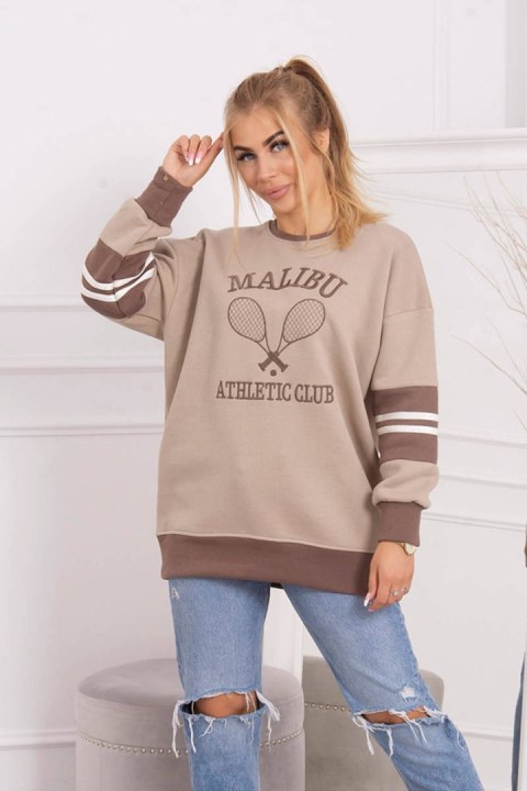 Bluza ocieplana Malibu ciemno beżowy+mocca Bluza ocieplana Malibu ciemno beżowy+mocca