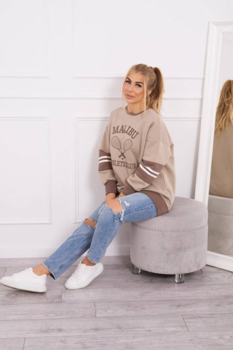 Bluza ocieplana Malibu ciemno beżowy+mocca Bluza ocieplana Malibu ciemno beżowy+mocca