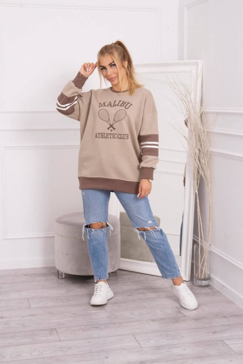 Bluza ocieplana Malibu ciemno beżowy+mocca Bluza ocieplana Malibu ciemno beżowy+mocca