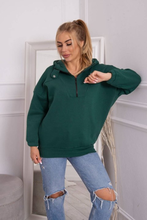 Bluza z kapturem ciemno zielona Bluza z kapturem ciemno zielona