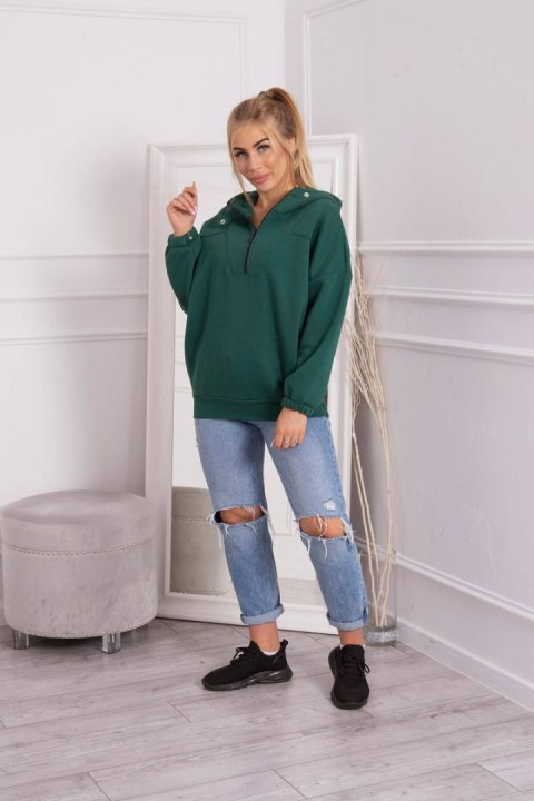Bluza z kapturem ciemno zielona Bluza z kapturem ciemno zielona