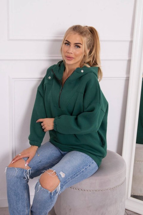 Bluza z kapturem ciemno zielona Bluza z kapturem ciemno zielona