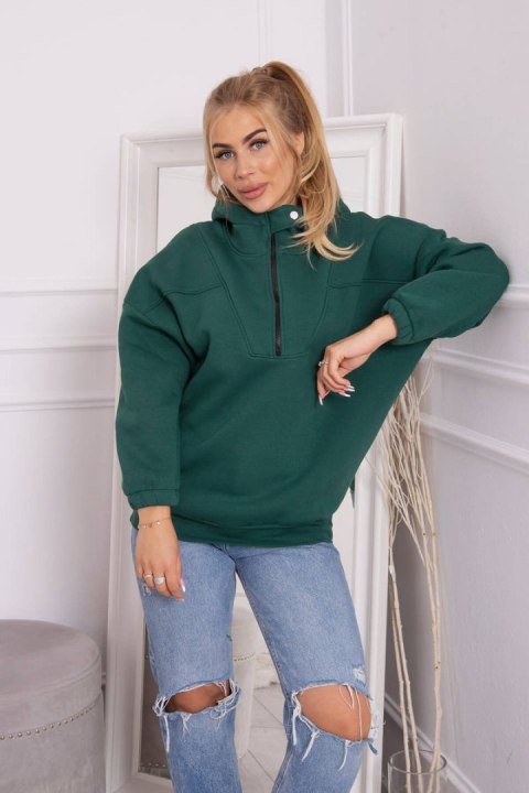 Bluza z kapturem ciemno zielona Bluza z kapturem ciemno zielona
