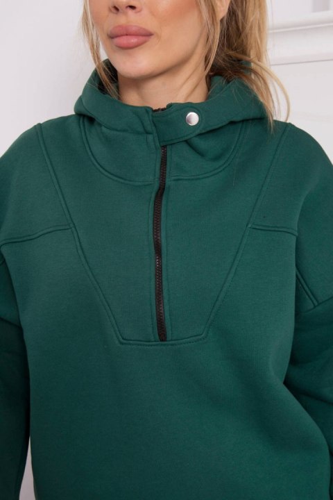 Bluza z kapturem ciemno zielona Bluza z kapturem ciemno zielona