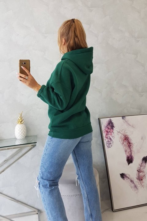 Bluza z kapturem ciemno zielona Bluza z kapturem ciemno zielona