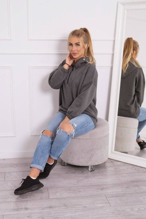 Bluza z kapturem grafitowa Bluza z kapturem grafitowa
