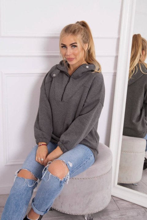 Bluza z kapturem grafitowa Bluza z kapturem grafitowa