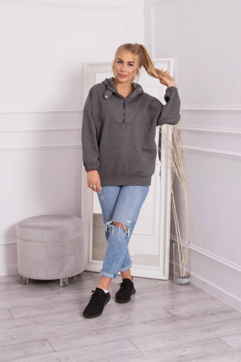Bluza z kapturem grafitowa Bluza z kapturem grafitowa