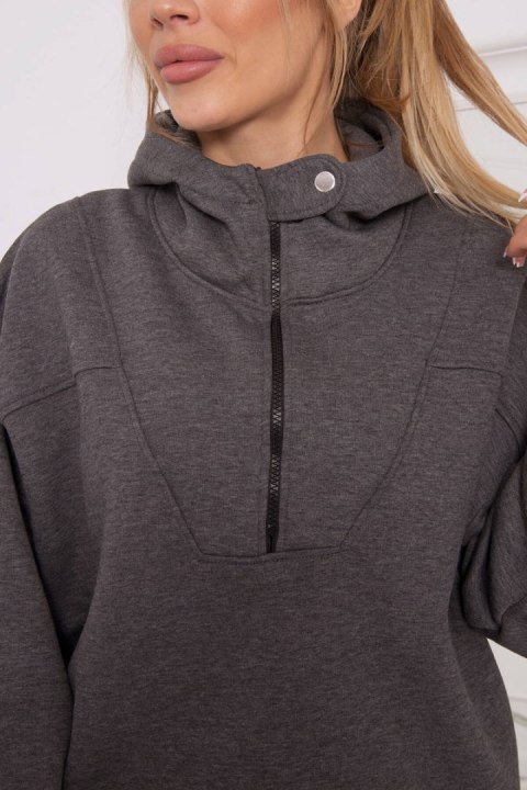 Bluza z kapturem grafitowa Bluza z kapturem grafitowa