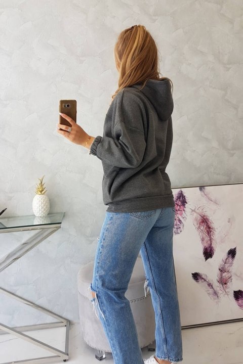 Bluza z kapturem grafitowa Bluza z kapturem grafitowa