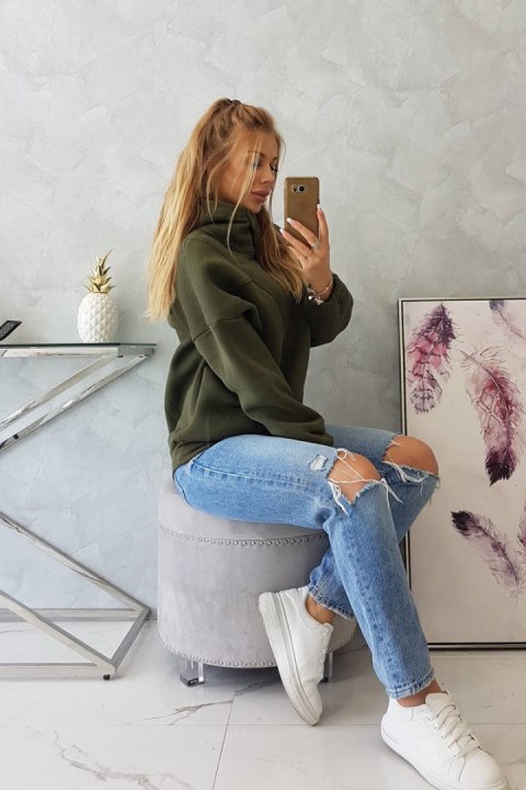 Bluza z kapturem khaki Bluza z kapturem khaki