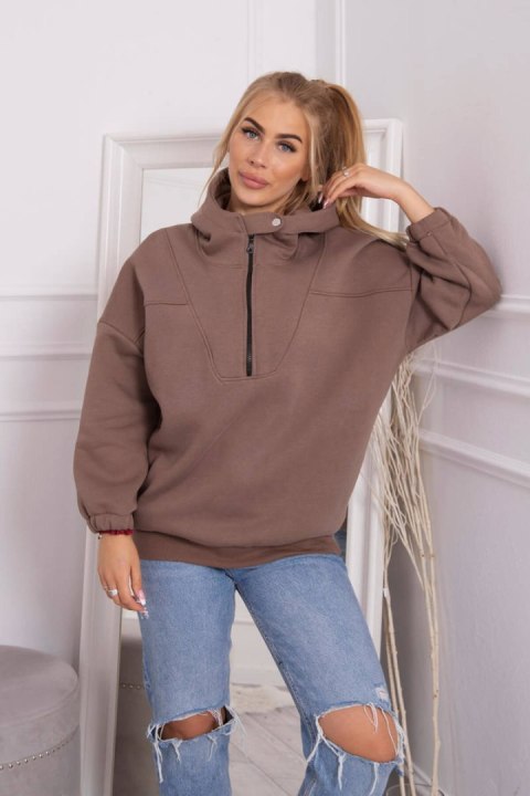 Bluza z kapturem mocca