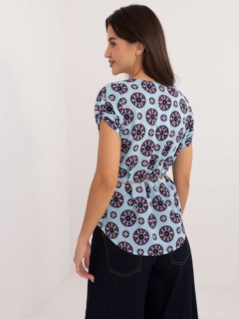 Bluzka LK-BZ-505775.00 jasny niebieski 40 Bluzka LK-BZ-505775.00 jasny niebieski 40