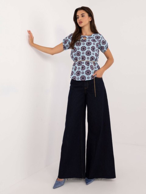 Bluzka LK-BZ-505775.00 jasny niebieski 40 Bluzka LK-BZ-505775.00 jasny niebieski 40