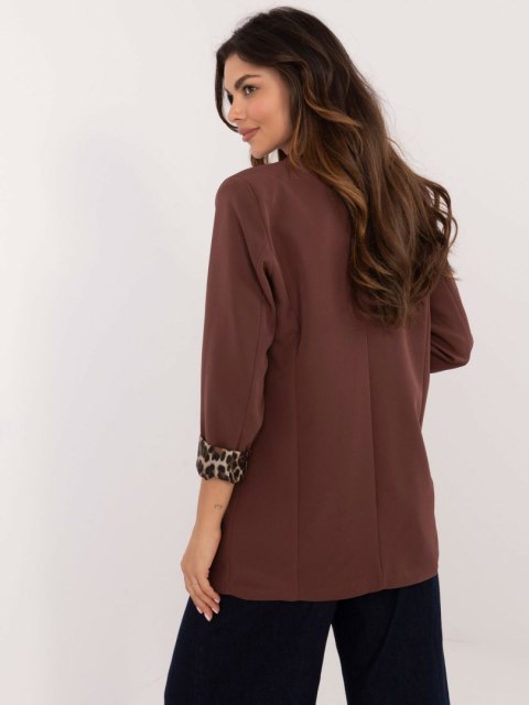 Stylowa marynarka Italy Moda – elegancki fason bez zapięcia