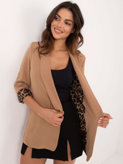 Marynarka DHJ-MA-18657-1.86 camelowy