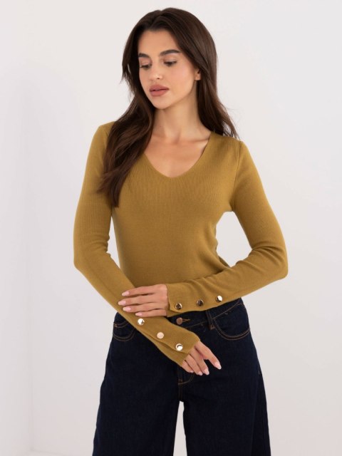 Sweter AT-SW-2334.91 oliwkowy S/M Sweter AT-SW-2334.91 oliwkowy S/M