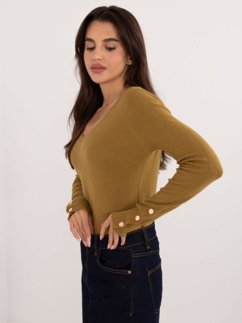 Sweter AT-SW-2334.91 oliwkowy S/M Sweter AT-SW-2334.91 oliwkowy S/M