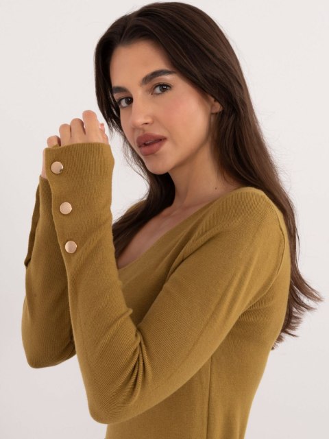 Sweter AT-SW-2334.91 oliwkowy S/M Sweter AT-SW-2334.91 oliwkowy S/M