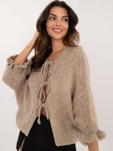 Sweter MI-SW-2911.91 ciemny bezowy