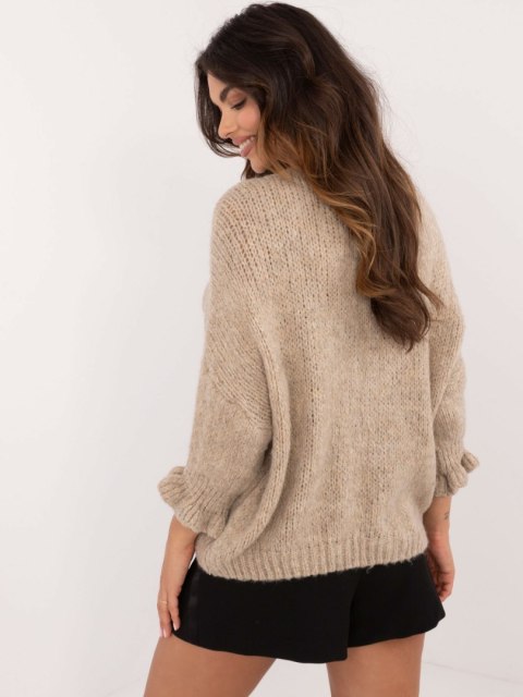 Sweter MI-SW-2911.91 ciemny bezowy