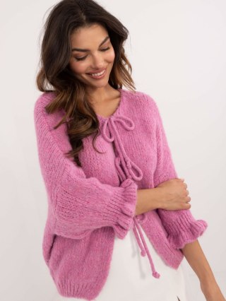 Sweter MI-SW-2911.91 ciemny różowy