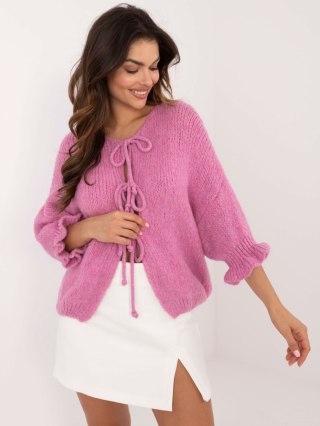 Sweter MI-SW-2911.91 ciemny różowy