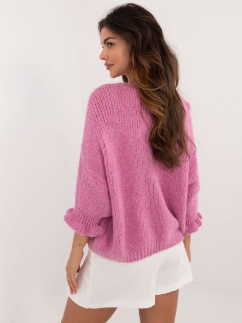 Sweter MI-SW-2911.91 ciemny różowy