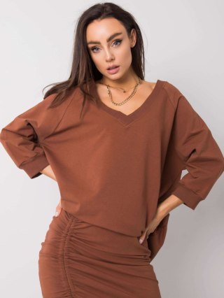 Bluza RV-BL-5676.09 ciemny brązowy S/M