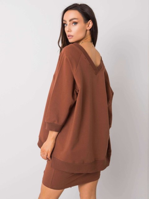 Bluza RV-BL-5676.09 ciemny brązowy S/M Bluza RV-BL-5676.09 ciemny brązowy S/M