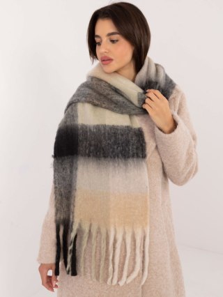 Szalik AT-SZ-2312501.62 czarno-beżowy