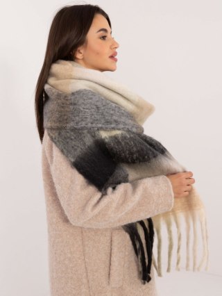 Szalik AT-SZ-2312501.62 czarno-beżowy