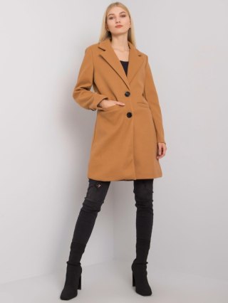 Płaszcz TW-PL-BI-25533.18 camelowy XL
