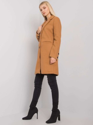 Płaszcz TW-PL-BI-25533.18 camelowy XL