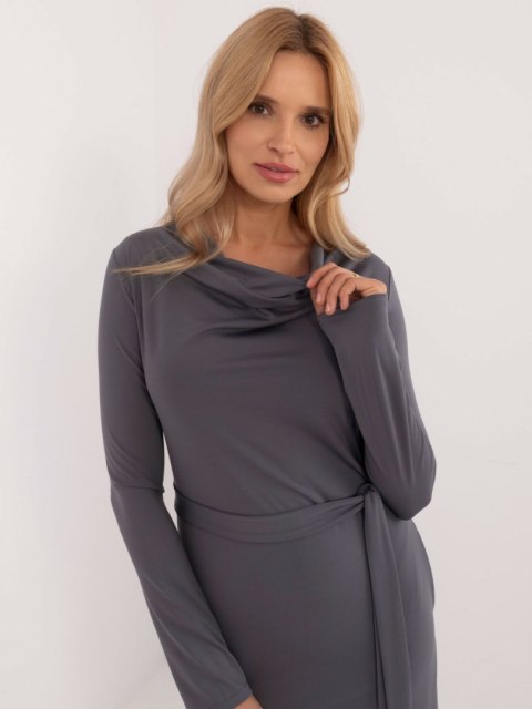 Sukienka LK-SK-509792.21P ciemny szary S/M Sukienka LK-SK-509792.21P ciemny szary S/M