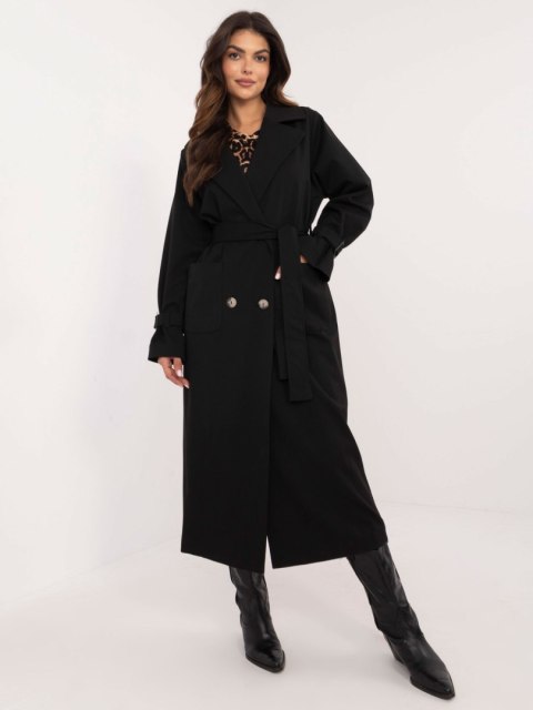 Płaszcz LK-PL-509754.42 czarny S/M Płaszcz LK-PL-509754.42 czarny S/M