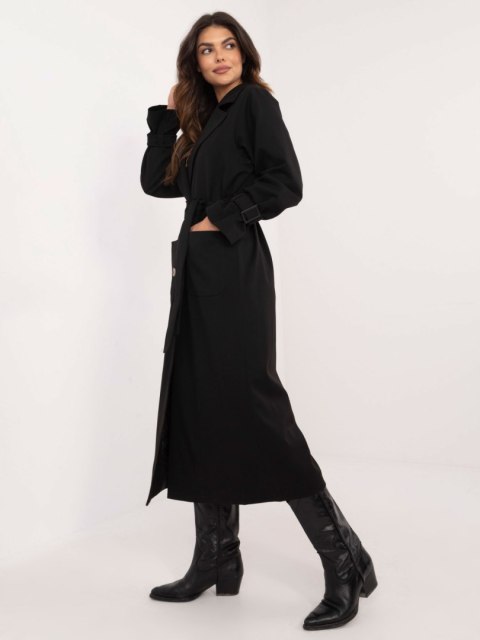 Płaszcz LK-PL-509754.42 czarny S/M Płaszcz LK-PL-509754.42 czarny S/M