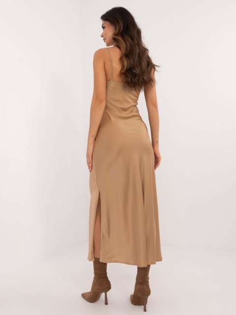Sukienka LK-SK-509715.51 camelowy S Sukienka LK-SK-509715.51 camelowy S