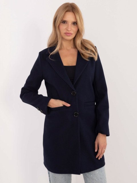 Płaszcz TW-PL-BI-25533.18 granatowy L Płaszcz TW-PL-BI-25533.18 granatowy L