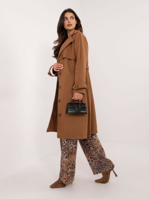 Płaszcz TW-PL-BI-2209.71P camelowy M Płaszcz TW-PL-BI-2209.71P camelowy M