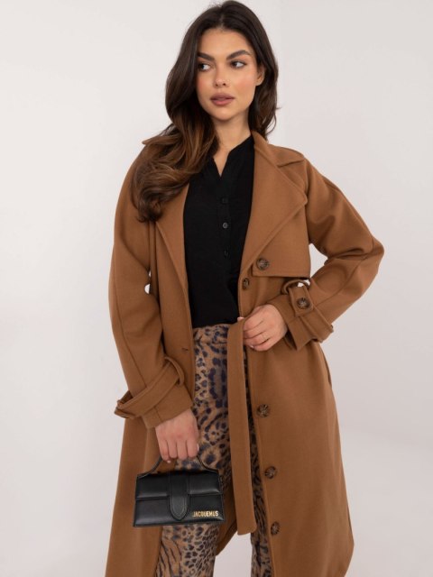 Płaszcz TW-PL-BI-2209.71P camelowy M Płaszcz TW-PL-BI-2209.71P camelowy M