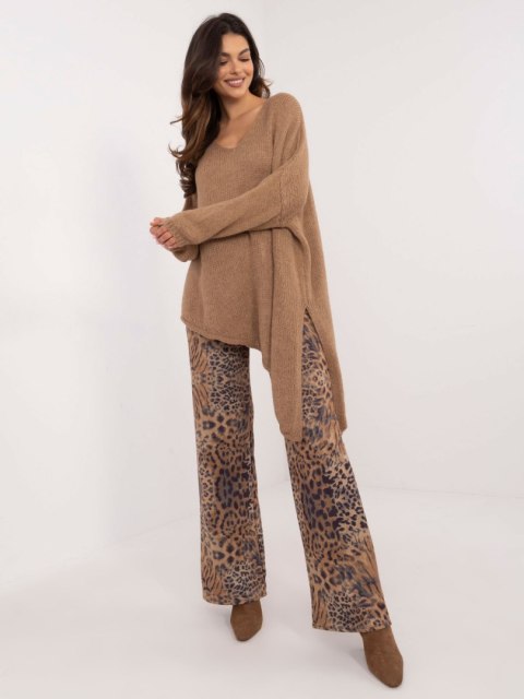 Sweter TW-SW-BI-1925.85 camelowy Sweter TW-SW-BI-1925.85 camelowy