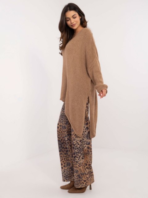 Sweter TW-SW-BI-1925.85 camelowy Sweter TW-SW-BI-1925.85 camelowy