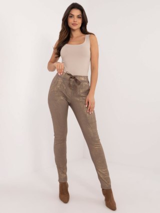 Spodnie DHJ-SP-21258.32 ciemny bezowy