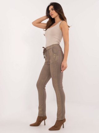 Spodnie DHJ-SP-21258.32 ciemny bezowy