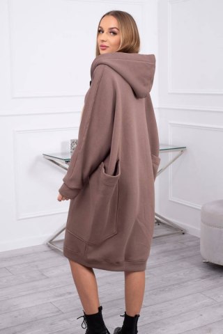 Bluza ocieplana oversize mocca
