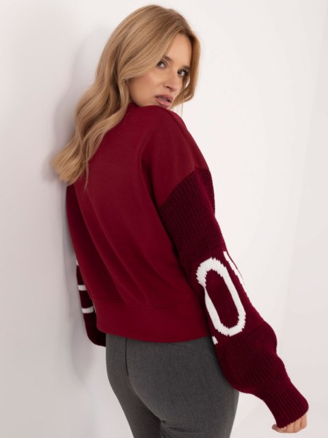 Bluza MI-BL-M5975.26P bordowy